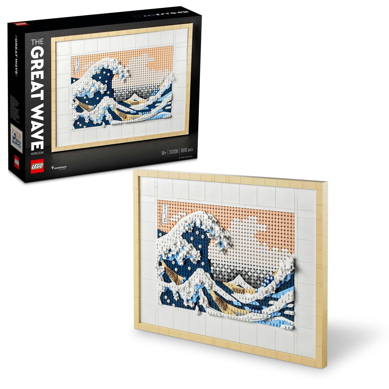 レゴ LEGO レゴアート 葛飾北斎 <富嶽三十六景 神奈川沖浪裏> おもちゃ 玩具 誕生日 プレゼント ブロック 母の日 父の日 男性 女性 絵画 アート インテリア オシャレ 31208