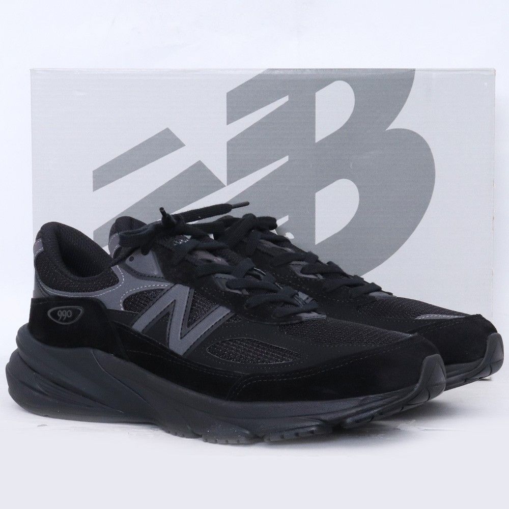 未使用 28.5cm NEW BALANCE 990V6 Triple Black ローカットスニーカー  