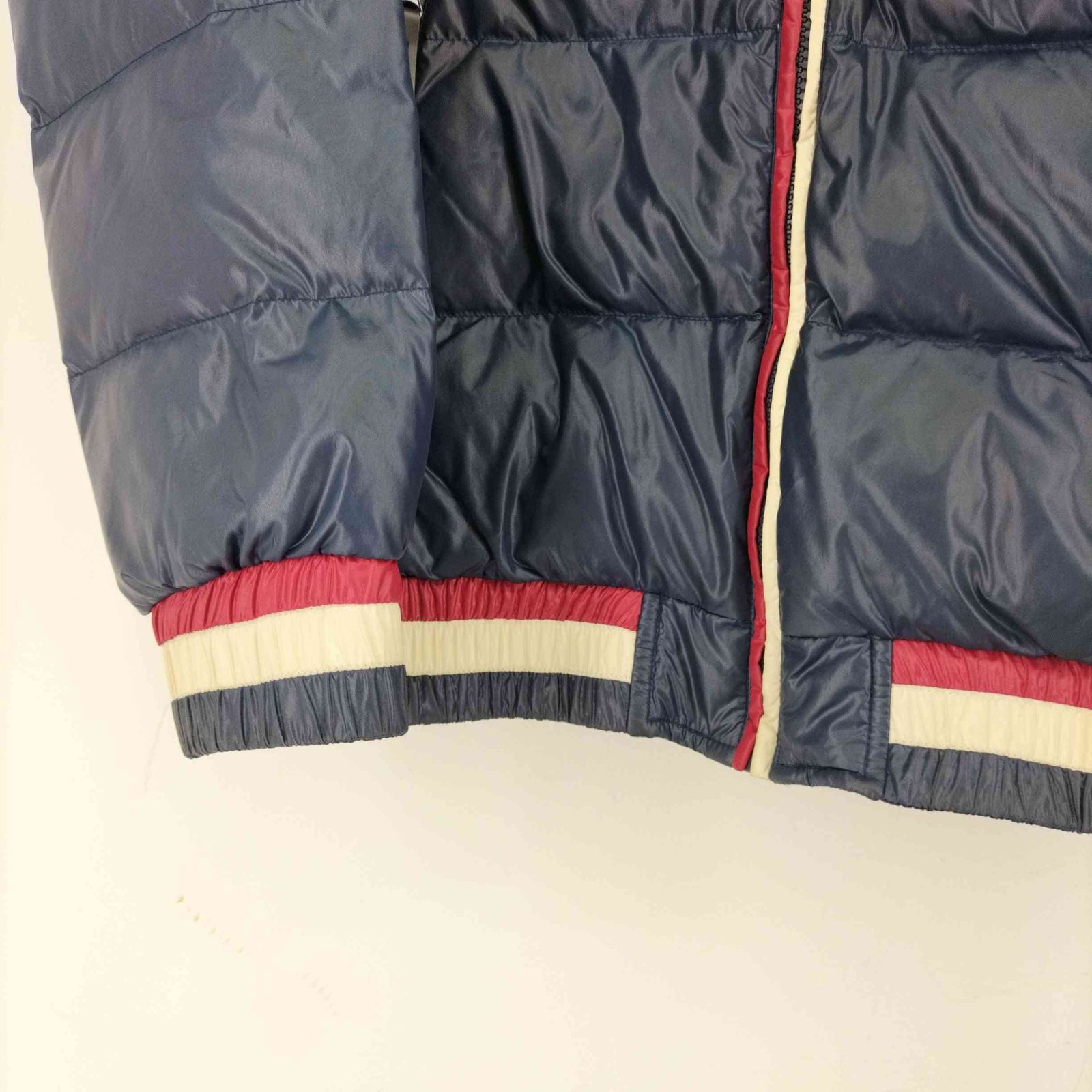 ラコステ LACOSTE トリコロール フーデッド ダウンジャケット 