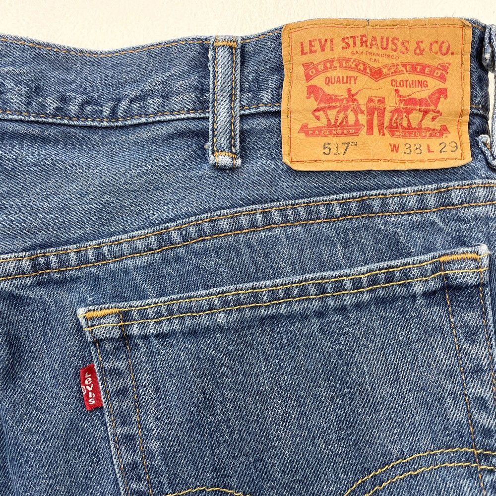 リーバイス Levi's 517 デニム パンツ ブーツカット 内股シングル サイズ：W38 L30 インディゴ