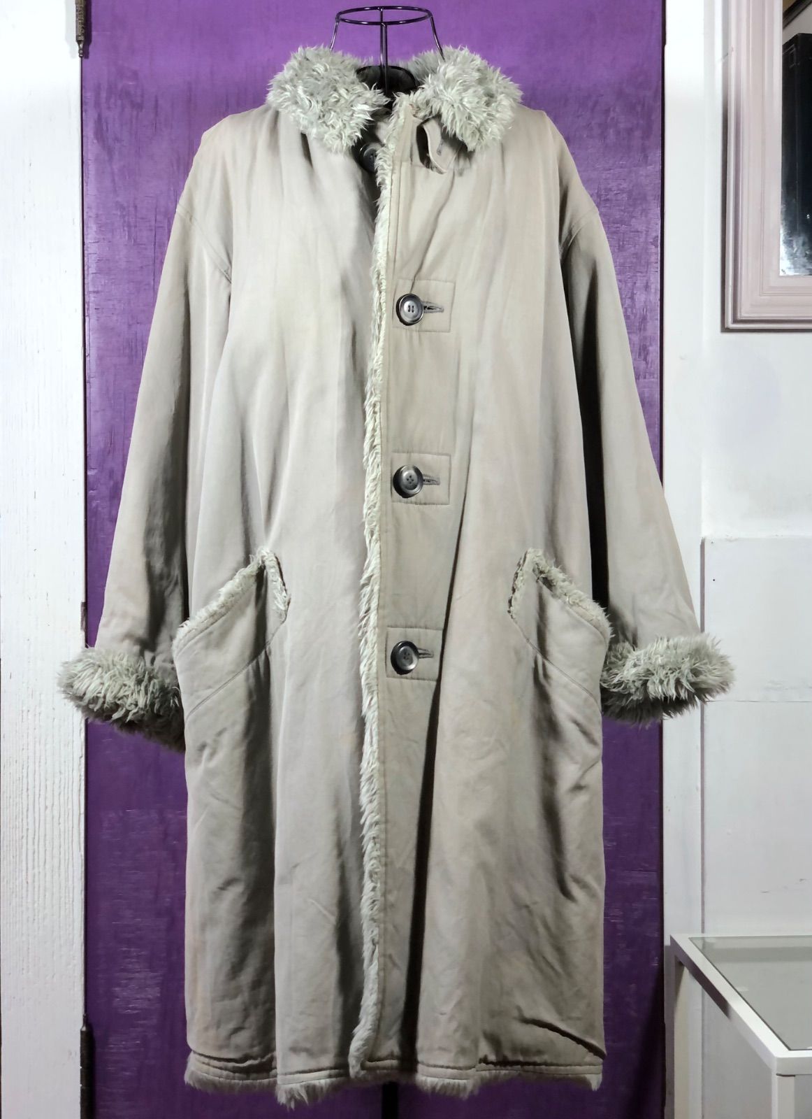 ISSEY MIYAKE MEN ボア付きコートメンズ 1990年代ヴィンテージ - メルカリ