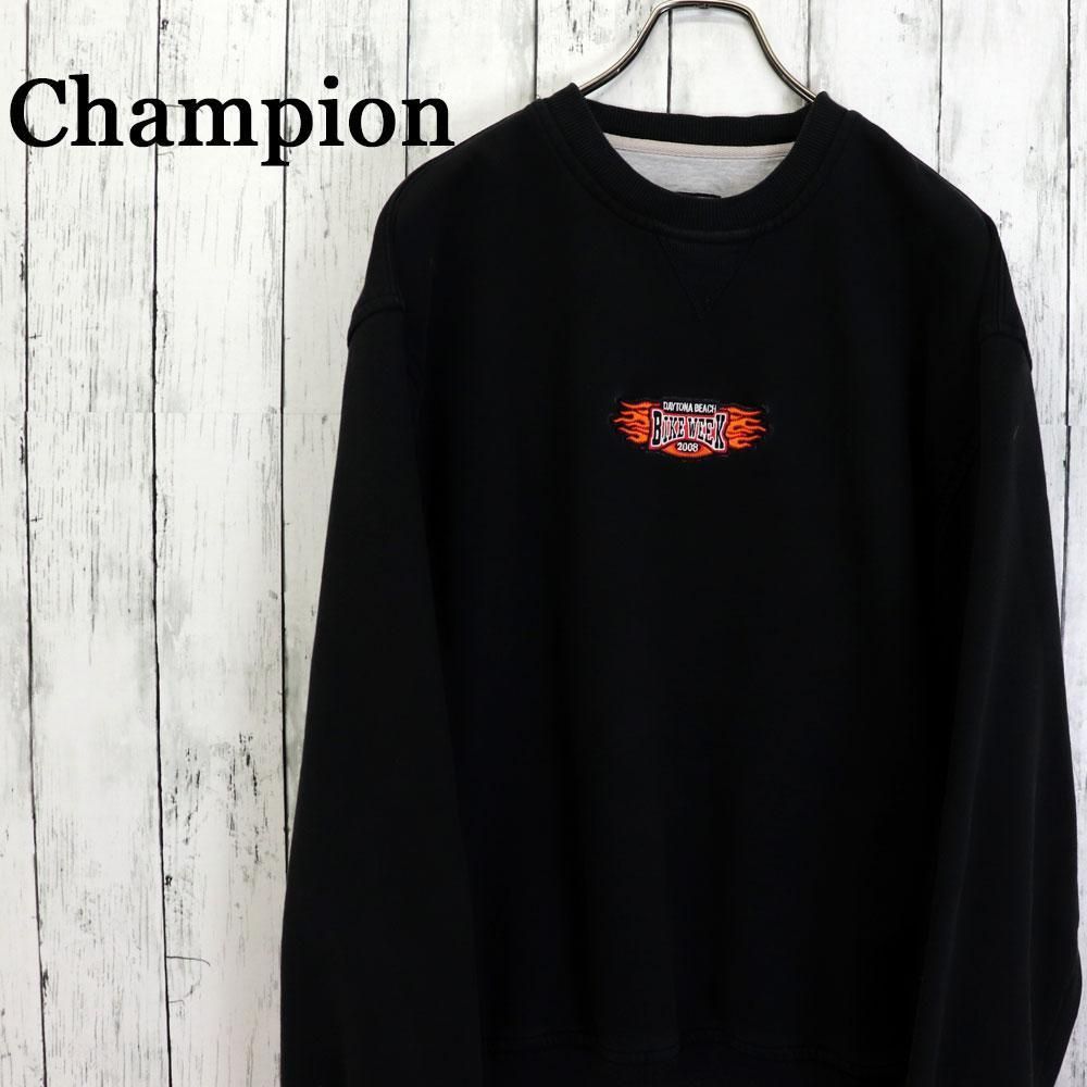 チャンピオン 08’s BIKEWEEK ワンポイント ゆるダボ　スウェット