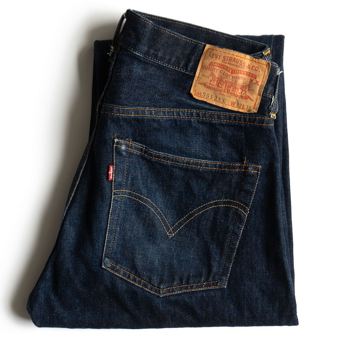 バレンシア製/美品濃紺】 LEVI'S 【551ZXX ビッグE デニムパンツ