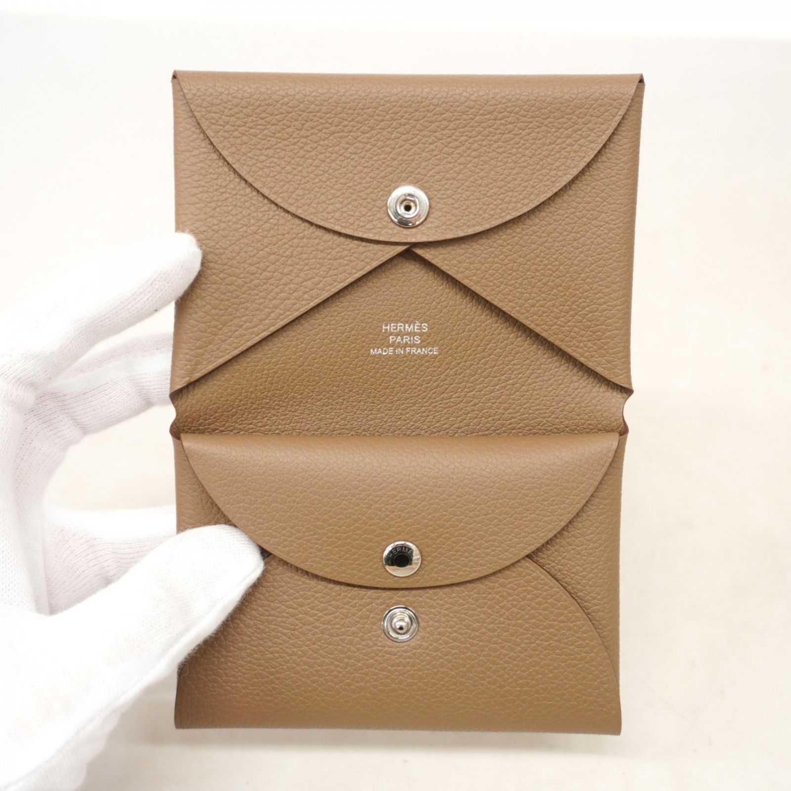 すぐ届く◆HERMES◆エルメス カルヴィデュオ エトゥープ W刻印 早い者勝ち‼️HERMES エルメス カルヴィデュオ ヴェルソ