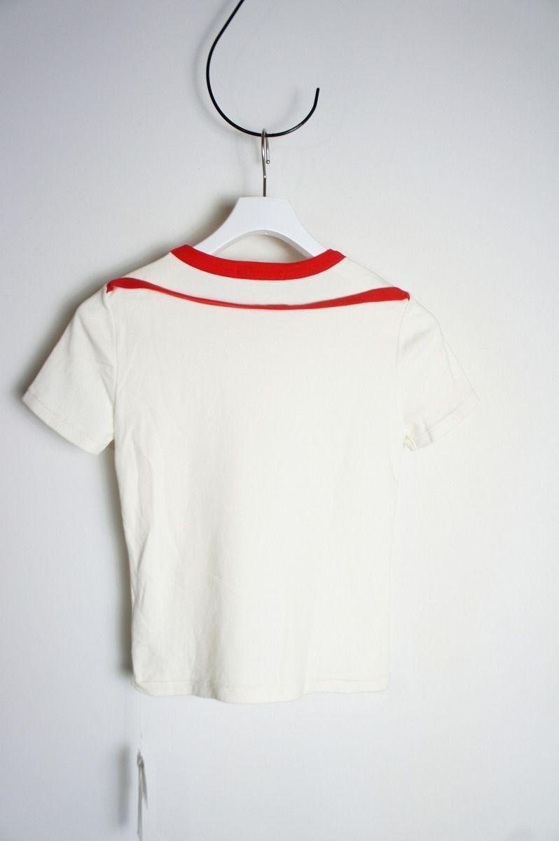 新品24SS FUMIKA UCHIDAフミカウチダ TRIMMED DOUBLE-NECK TEE トリム 
