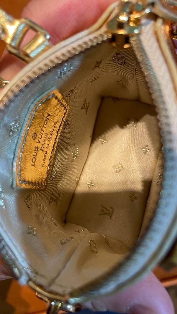LOUIS VUITTON ルイヴィトン ミニロックイット ゴールド バッグ