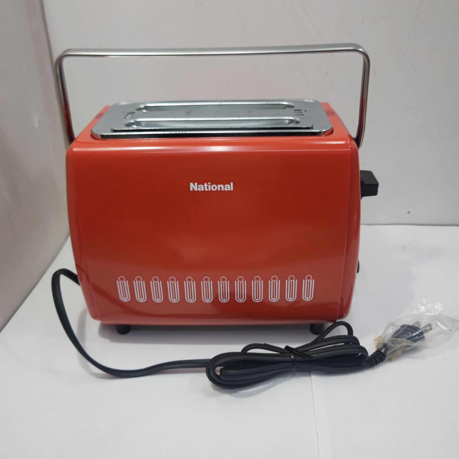S91580 ナショナル 松下電工 電気トースター NT-669 オレンジ 