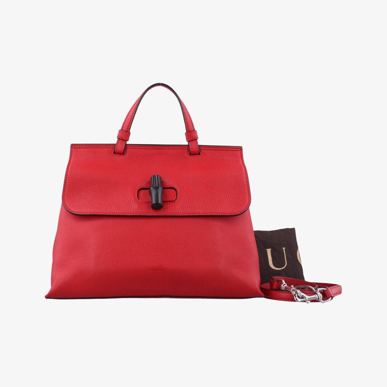 グッチGucciバンブーデイリーレッドレザー392013H018340324