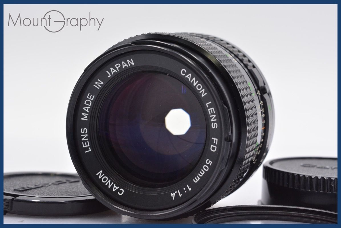 ★美品★キャノン CANON NEW FD 50mm F1.4 ★前後キャップ★ ☆極上美品☆ キヤノン Canon NEW FD 50mm F1.4 前後キャップ