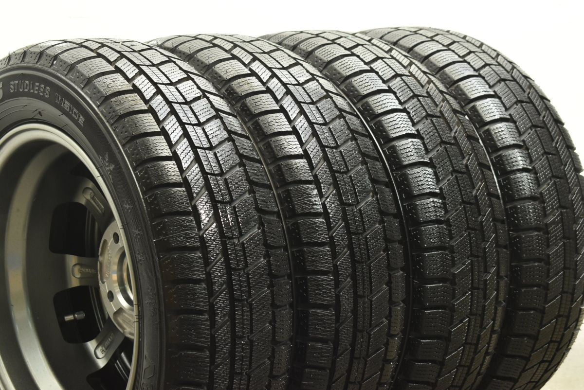 バリ溝】LEBEN 13in 4.00B +43 PCD100 ノーストレック N5 155/65R13 