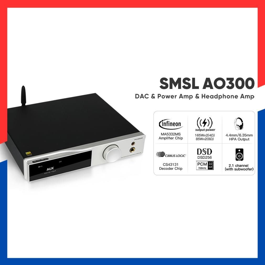 『ジャンク』SMSR　AO300アンプ 特価商品】SMSL AO300 MA5332MS 165Wx2 D級パワーアンプ