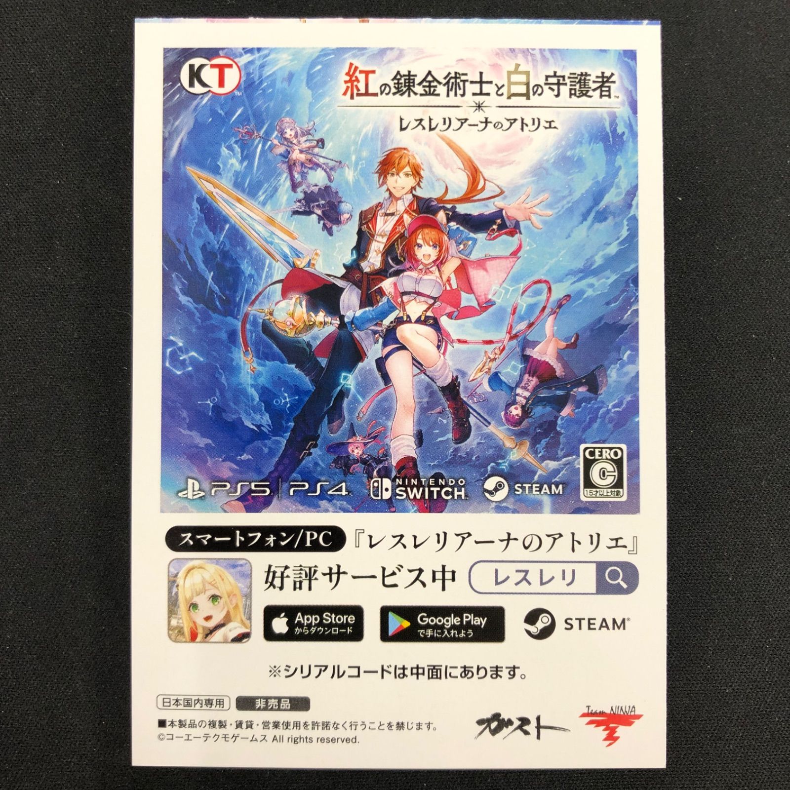  Switch 紅の錬金術士と白の守護者 レスレリアーナのアトリエ ソフト(パッケージ版) Nintendo Switch