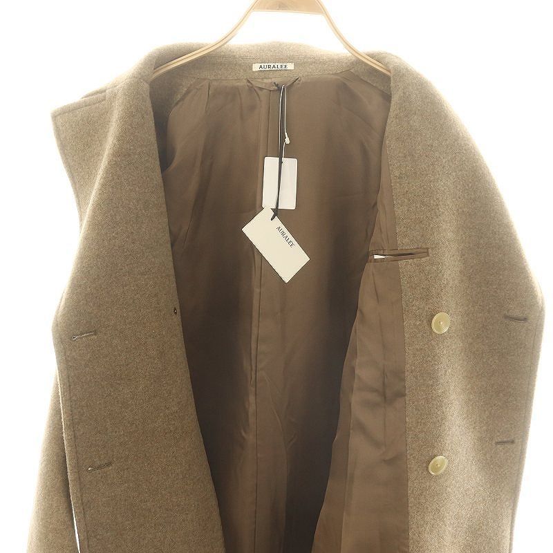 オーラリー AURALEE 24AW PONGE WOOL MELTON W BREAST CT コート  