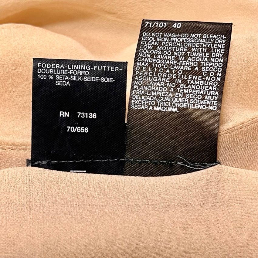 【即日発送】マックスマーラ　ノースリーブワンピース　シルク　ベージュ　40 即日発送】マックスマーラ ノースリーブワンピース シルク
