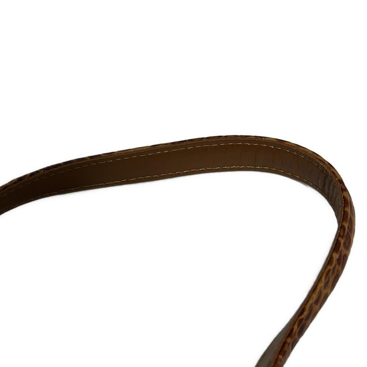 LONGCHAMP(ロンシャン) ショルダーバッグ ロゾ ブラウン 型押し加工  