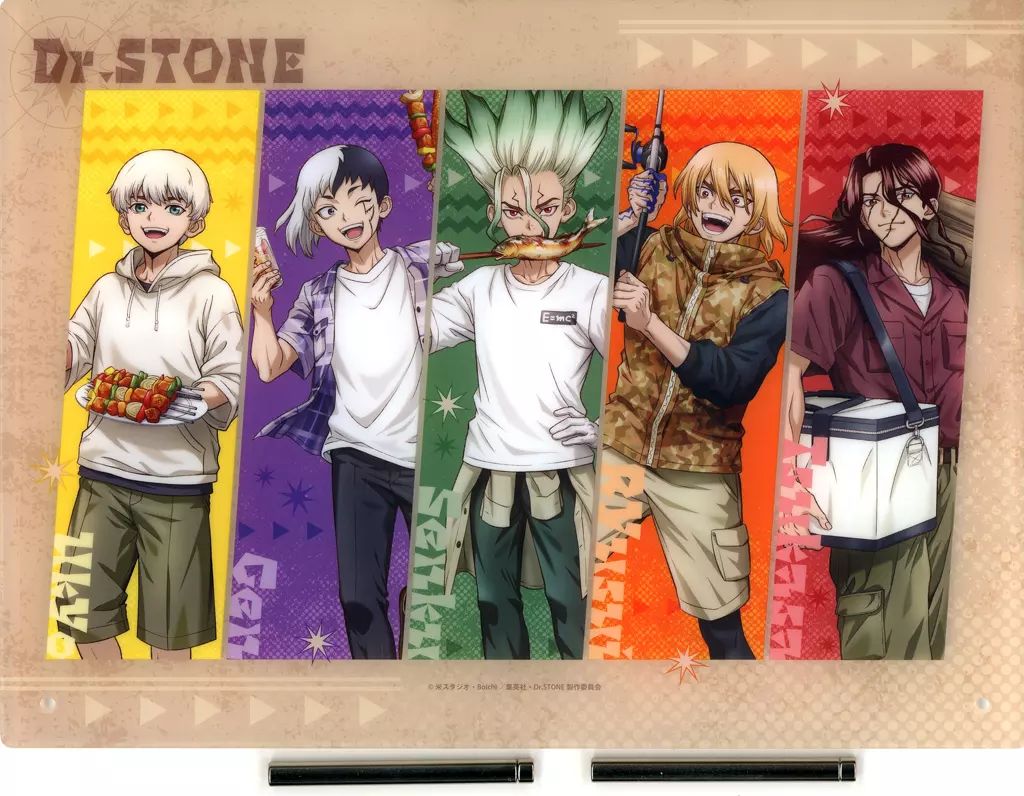ぷちくじ Dr.STONE バーベキュー A賞 ラスト賞セット Dr.STONE ぷちくじ バーベキュー ラスト賞 アクリルボード