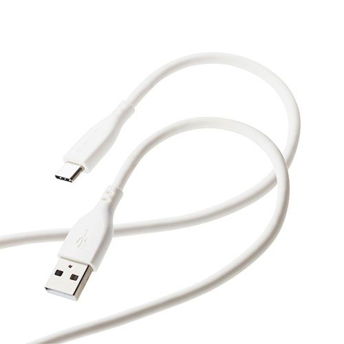 5個セット エレコム なめらかUSB Type-Cケーブル 非認証品 A-C MPA-ACSS10WHX5