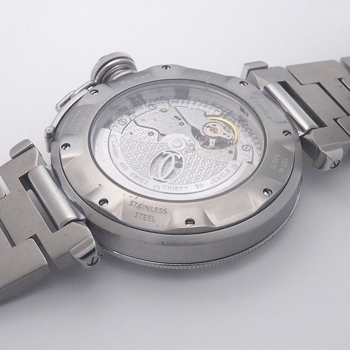 カルティエ Cartier パシャ 38mm GMT パワーリザーブ W31037H3