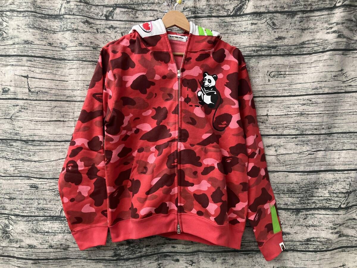 A BATHING APE ア ベイシング エイプ PANDA ZIP HOODIE PHARRELL