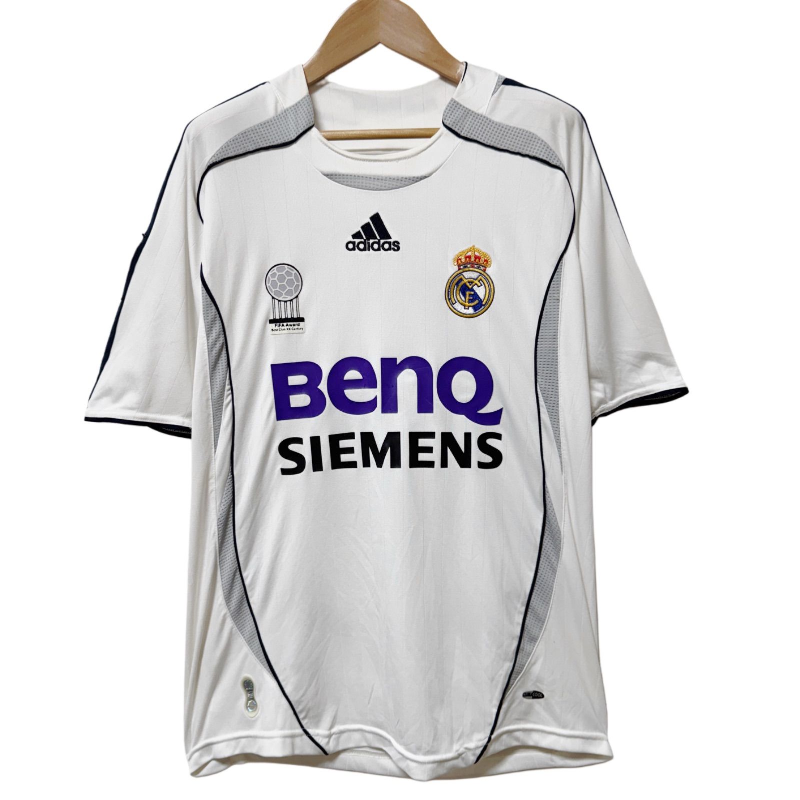 Y2K 00s Adidas レアルマドリード サッカーユニフォーム ラグラン