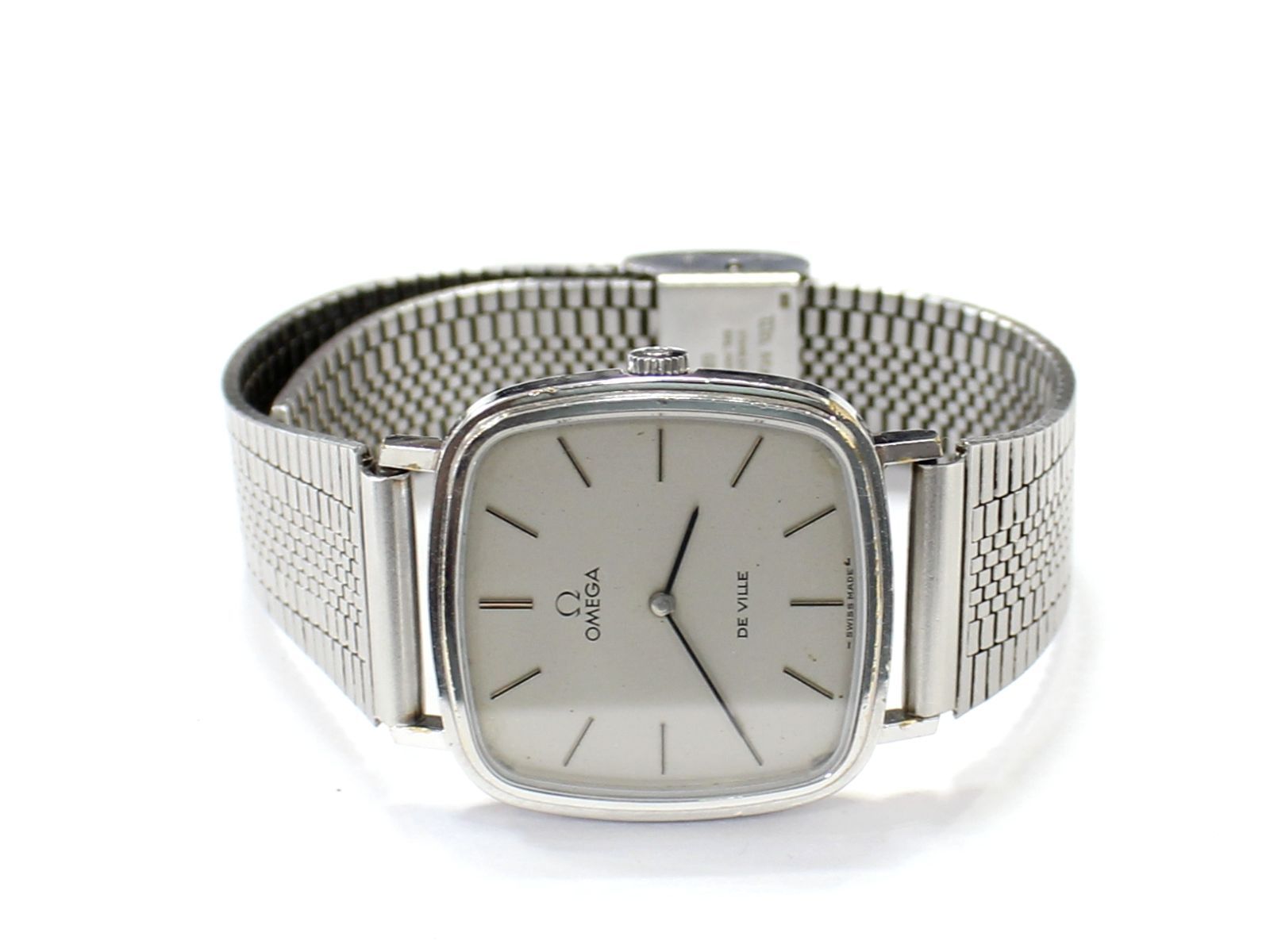 OMEGA - 美品 オメガ デビル スクエア シルバー 手巻き
