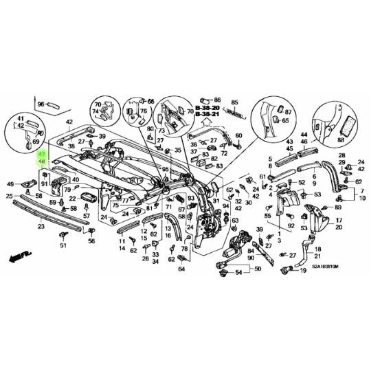 ホンダ 純正 S2000 AP1 AP2 ロック ASSY ハンドル 左右セット ホンダ 純正 S2000 AP1 AP2 ロック ASSY ハンドル 左右セット