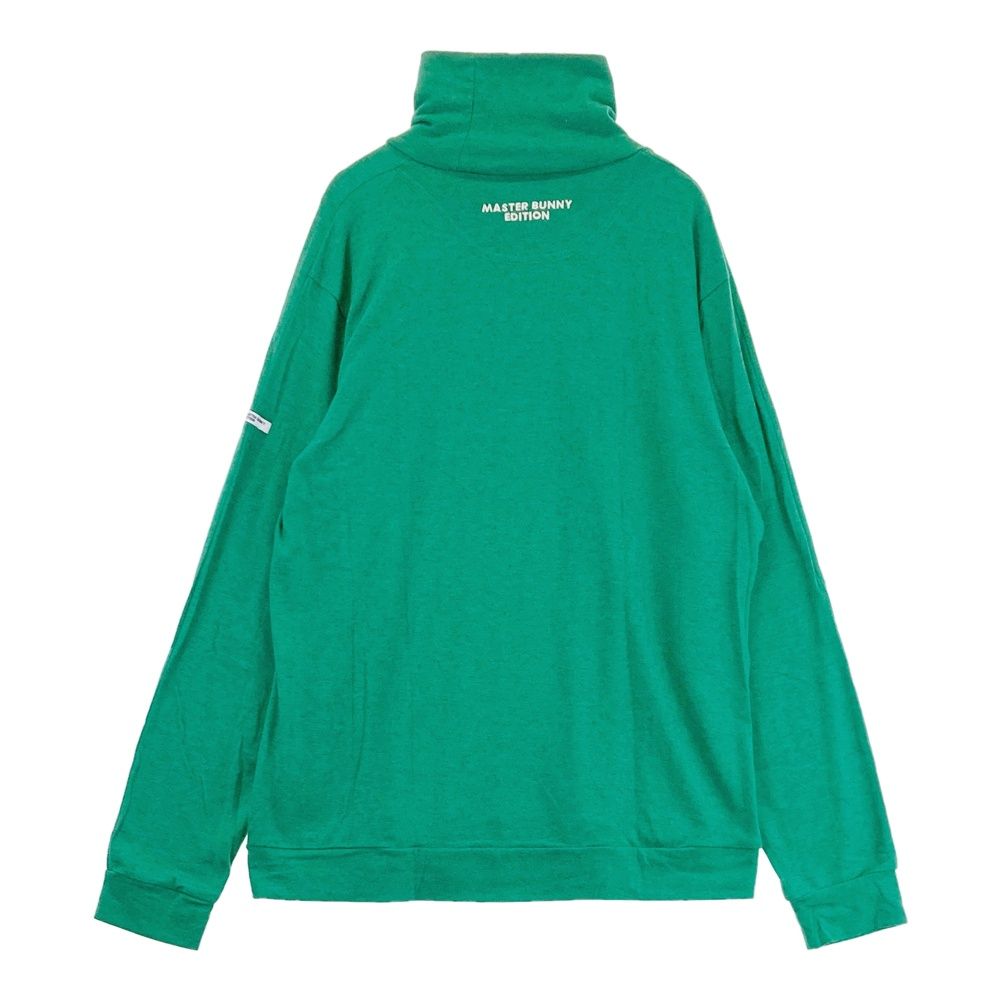 サイズ：6 MASTER BUNNY EDITION マスターバニーエディション  ハイネック長袖Tシャツ  グリーン系 [240101474348] ゴルフウェア メンズ ストスト サイズ：6 MASTER BUNNY EDITION マスターバニーエディション