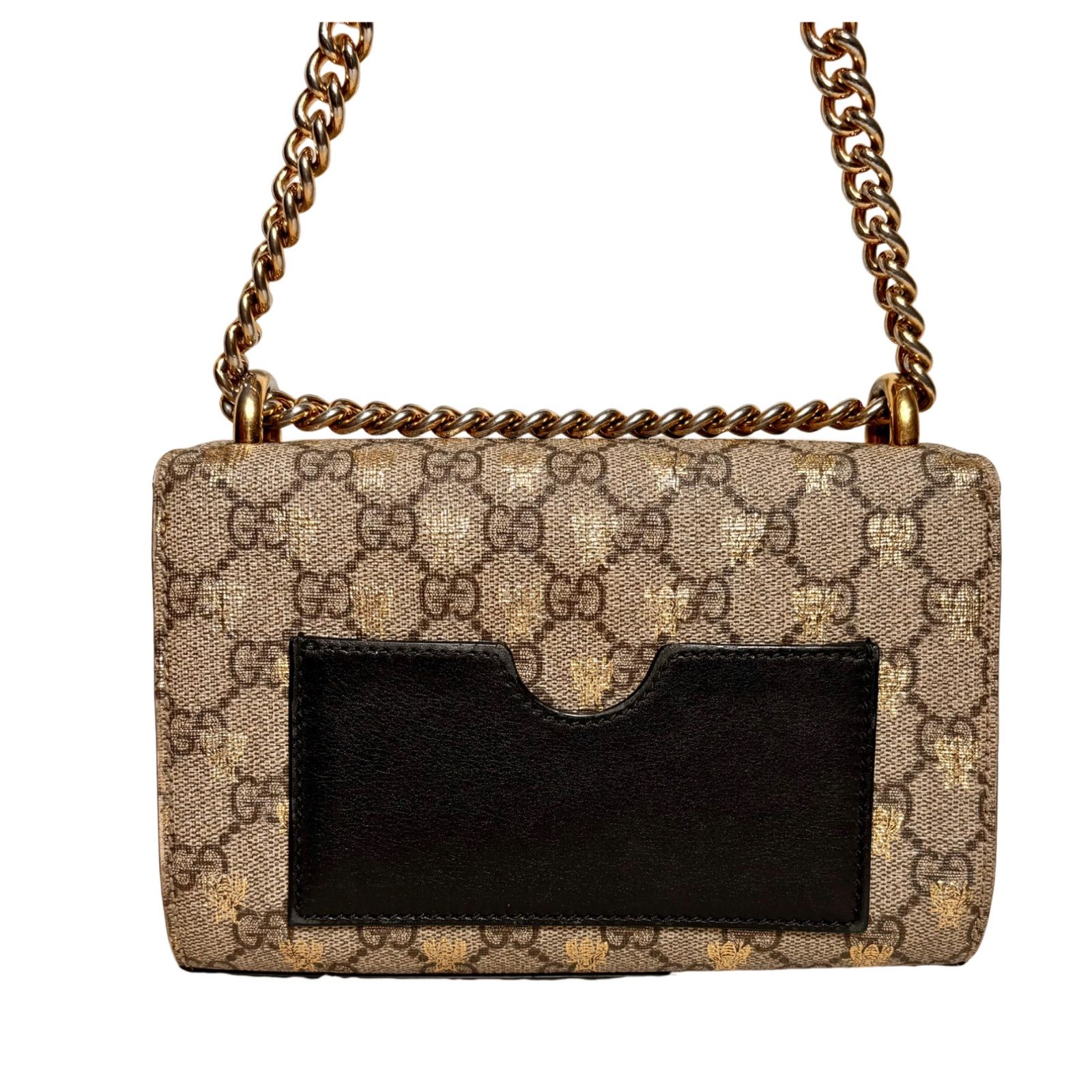 美品】GUCCI グッチ チェーンショルダーバッグ パドロック ハニービー  