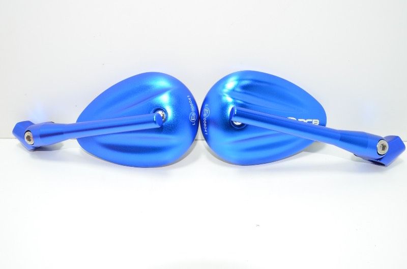 RCB RB ALLOY SIDE MIRROR S5-BL ブルー バイク用 サイドミラー アルミ製 左右セット BRIGHTFACE_UK