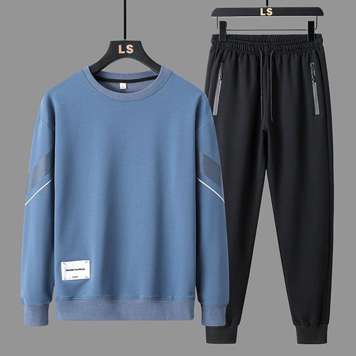 セットアップ メンズ トレーナー パンツ 長袖 セーター S-3XL 上下セット メンズ セットアップ クルーネックトップス