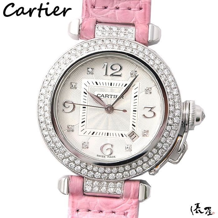 ダイヤベゼル】カルティエ K18WG パシャ32 自動巻 極美品 レディース ホワイトゴールド Cartier 時計 腕時計 中古【送料無料】 -  メルカリ