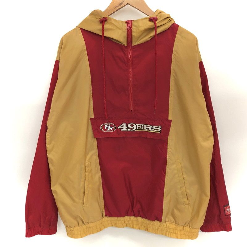 品 NFL 49ers ハーフジップ チームジャケット ナイロンパーカー スポーツ系 146-251016-rs-06-fur