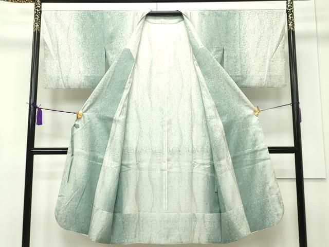 正絹•仮縫】定価23万円•豪華•蘇州刺繍着物くすみピンク中国刺繍