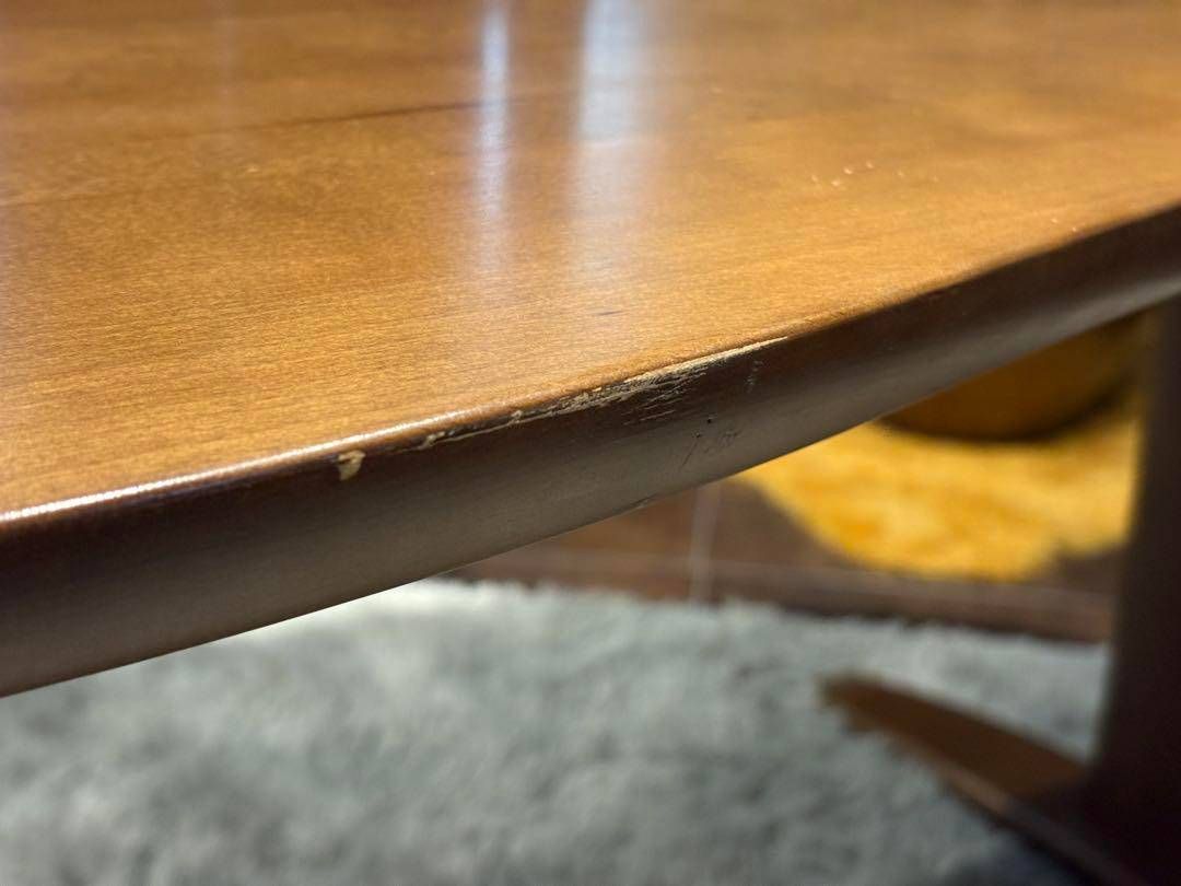 HIDA 飛騨産業 クレセント ダイニングテーブル リビング 豆型 nRZ