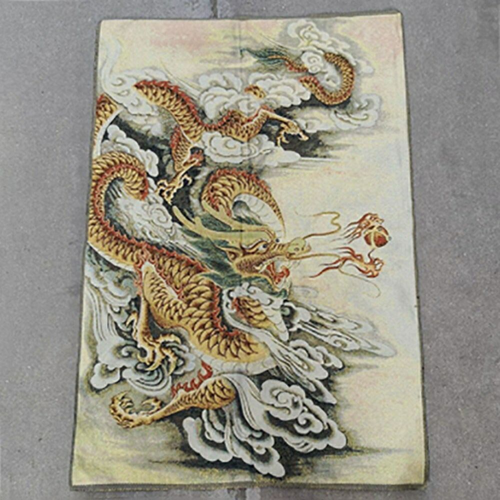 風水 龍 ドラゴン 刺繍 赤龍 青龍 タペストリー 竜 絵 玄関 絵