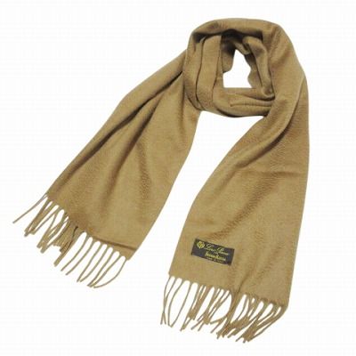 超美品*Loro Piana カシミヤ マフラー キャメル