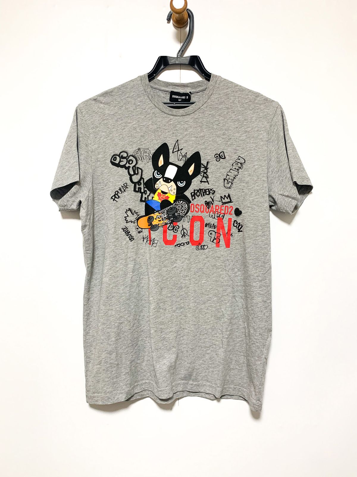 DSQUARED2 ディースクエアード DQ0945 フレンチブルドック Tシャツ 