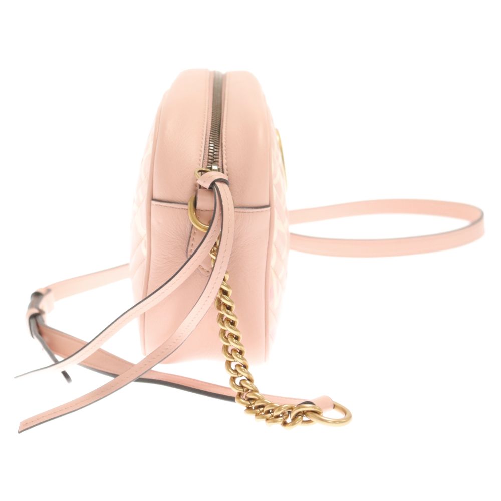 GUCCI (グッチ) GGマーモント ゴースト プリント キルティング レザー 