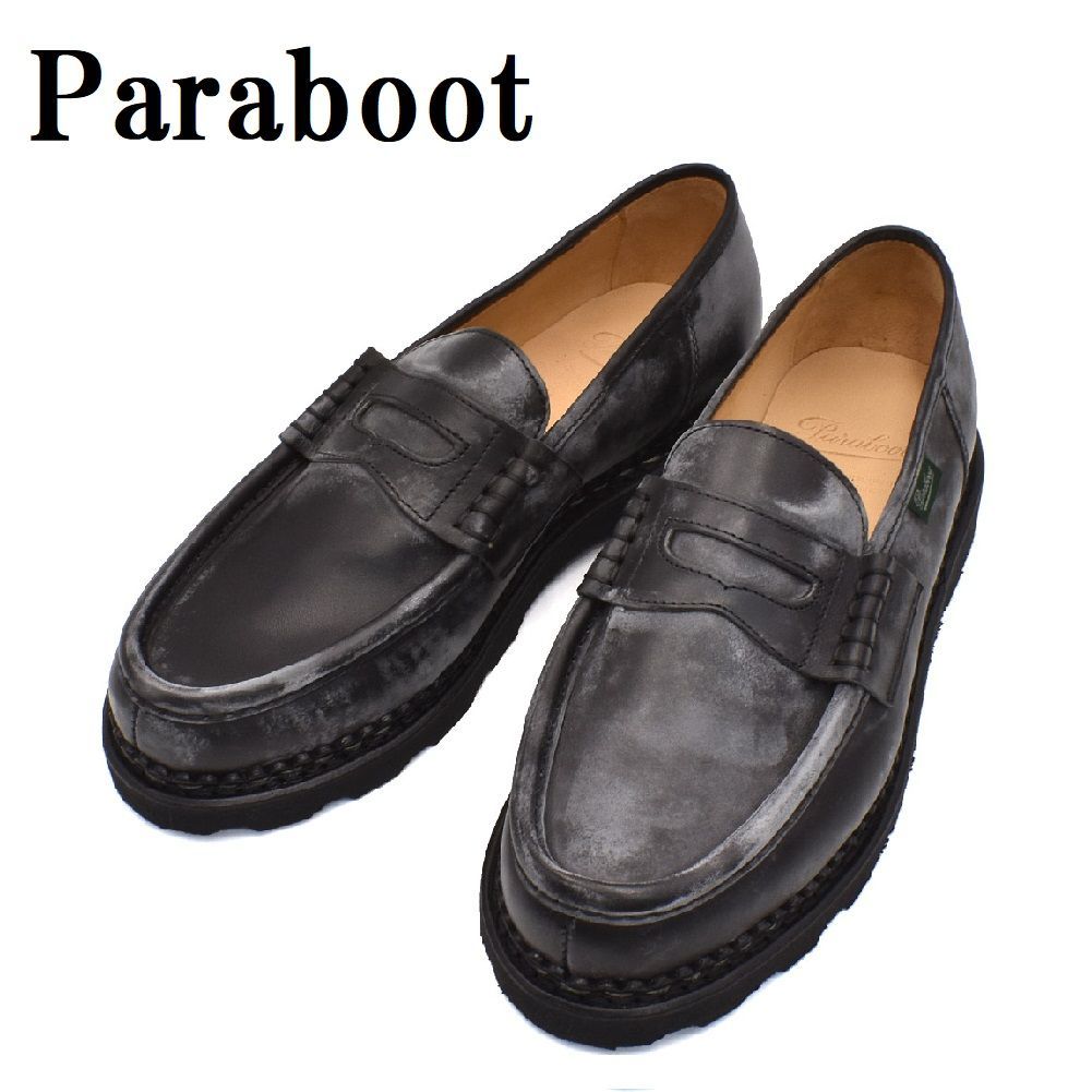 パラブーツ Paraboot 0994 12 UK6.5 7 7.5 8 8.5 9 9.5 ランス ローファー ブーツ 靴 ローカット ビジネス シューズ カジュアル メンズ ブラック