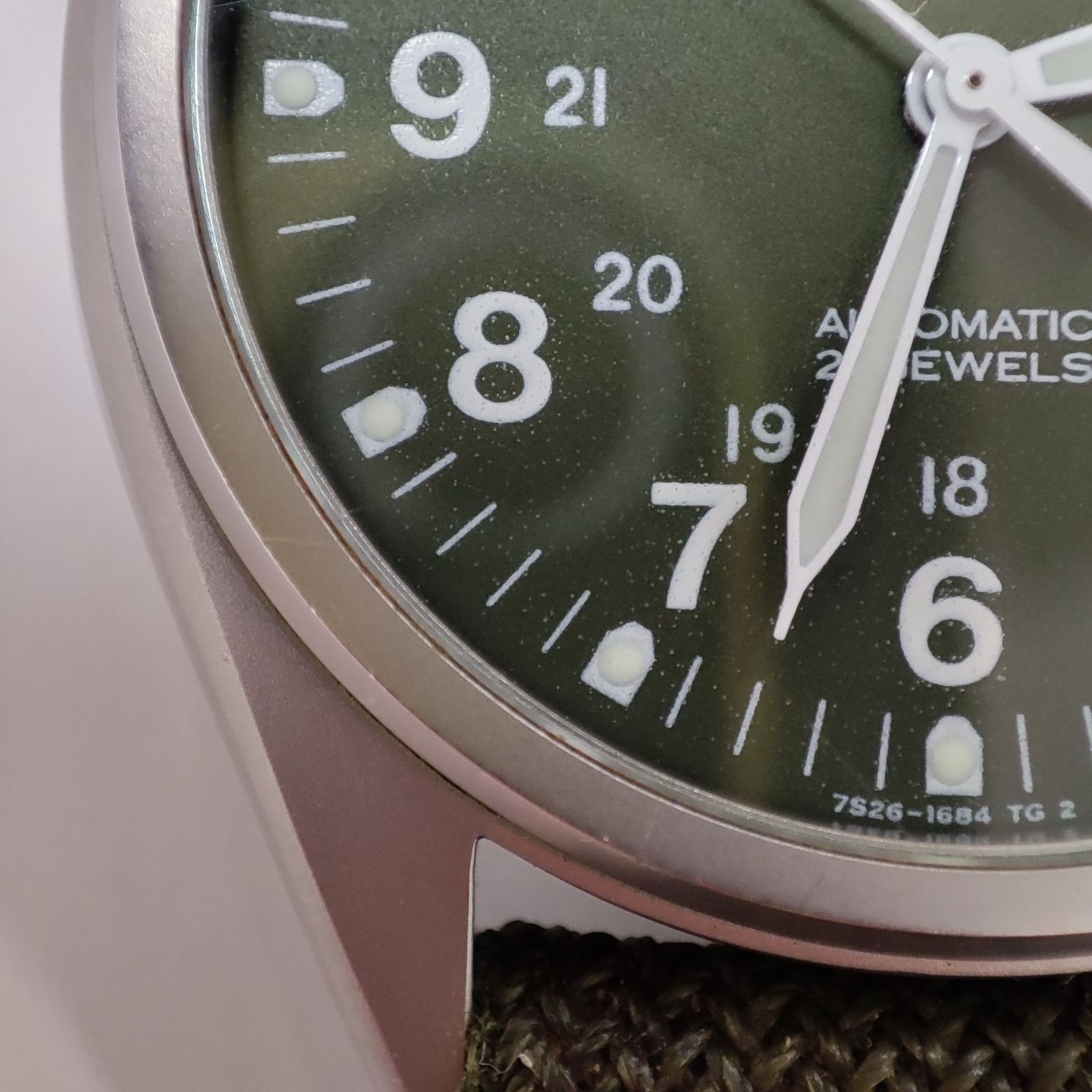 SEIKO セイコー 7S26-00D0 グリーン文字盤×シルバーケース デイデイト