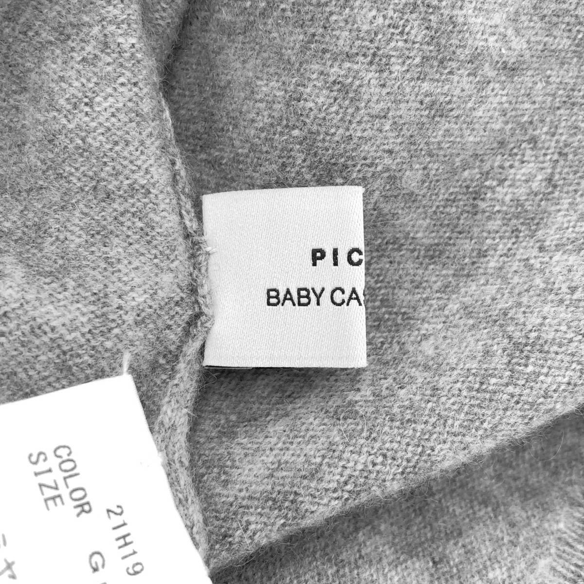 PICEA ピセア 14GG Crew Neck カシミヤニットセーター 21H19 グレー 4 PICEA ピセア 14GG Crew Neck カシミヤニットセーター 21H19