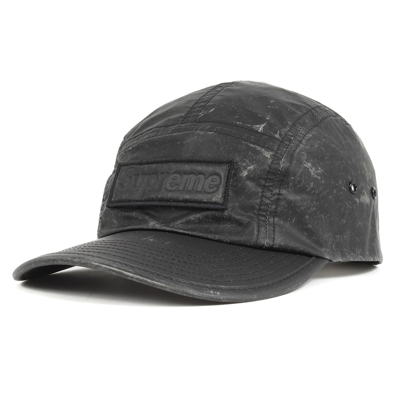 Supreme シュプリーム キャップ Olmetex オルメテックス リフレクティブ ナイロン ボックスロゴ キャンプキャップ Reflective Speckled Camp Cap 20AW ブラック 黒 BOX LOGO ブランド