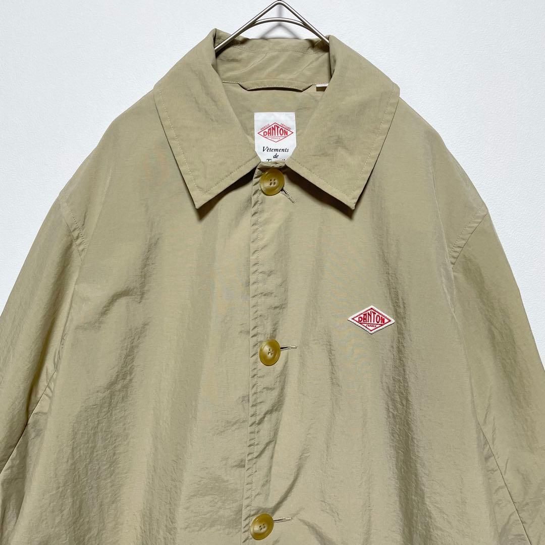 DANTON ダントン ナイロンコート ステンカラーコート ベージュ 36 日本