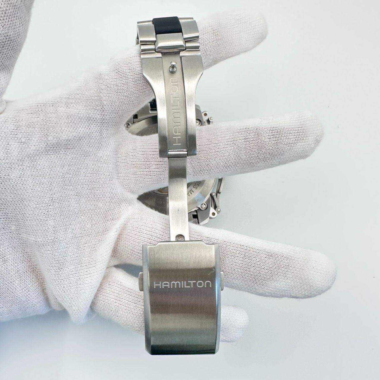 返品OK】美品 HAMILTON ハミルトン カーキ トワイライト GMT H625150 