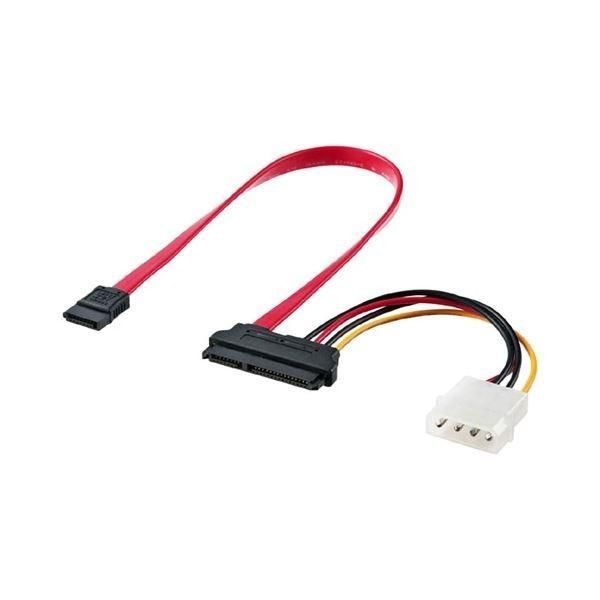 (まとめ)サンワサプライ 電源コネクタ一体型SATAケーブル(0.3m) TK-PWSATA7-03〔×3セット〕