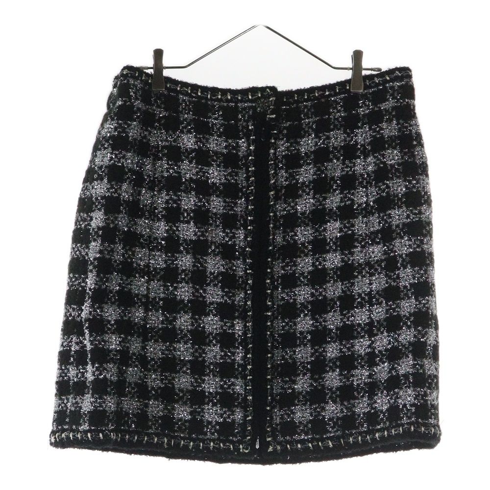 CHANEL (シャネル) ツイードチェック総柄 セットアップスーツ  