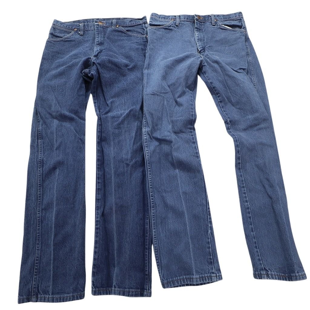 古着卸 まとめ売り Wrangler ラングラー パンツ 8枚セット (メンズ 34 ) インディゴ ブルーデニム ブランドロゴ MS2338 -  メルカリ