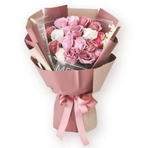 3営業日で発送 ソープフラワー レーヌ 6 ブーケ 8個アソート GR OR PK PU RD YE S-141PK 入数 8