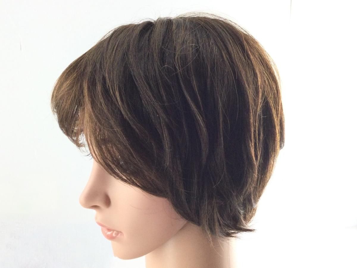 ヘアコサージュ フルウィッグ フェミニンカールショート 坂巻哲也プロデュース ライトブラウン