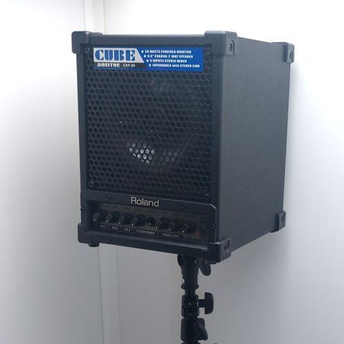 美品 スタンド付ROLAND CUBE MONITOR CM-30 - アンプ